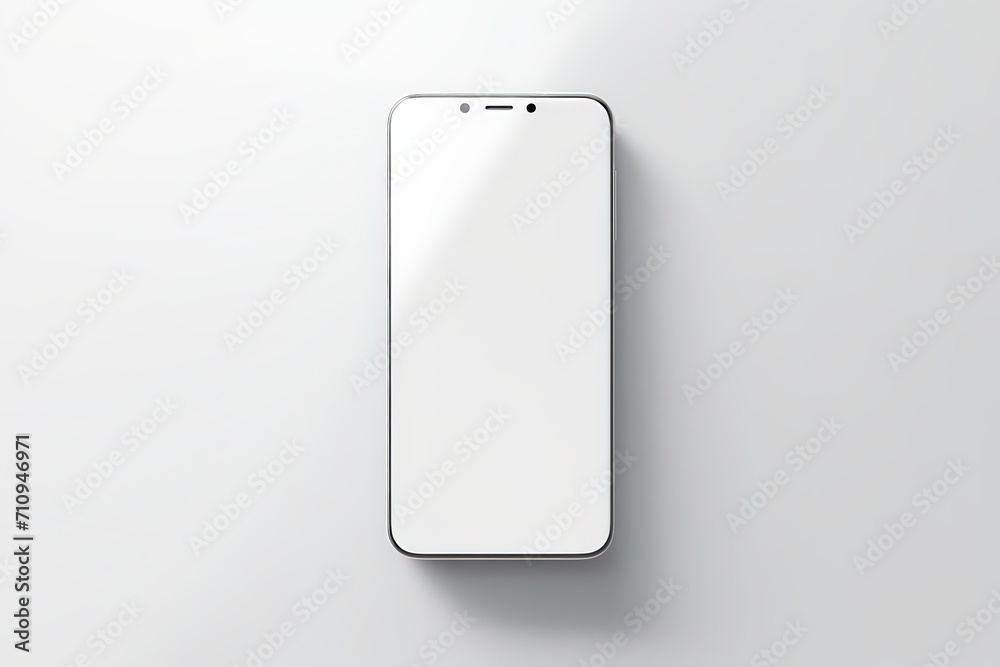 Smartphone with a blank screen on a white background. Smartphone mockup closeup isolated on white background.
Smartphone with a blank screen on a white background. Smartphone mockup closeup isolated on white background.
