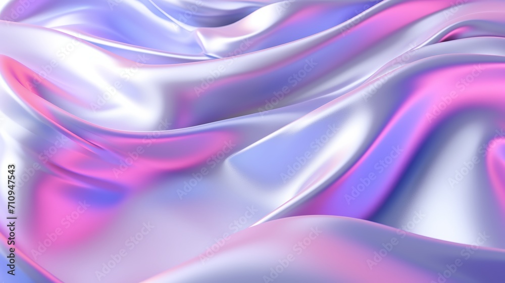 Obraz premium The background of this photo is made up of holographic abstract fabric