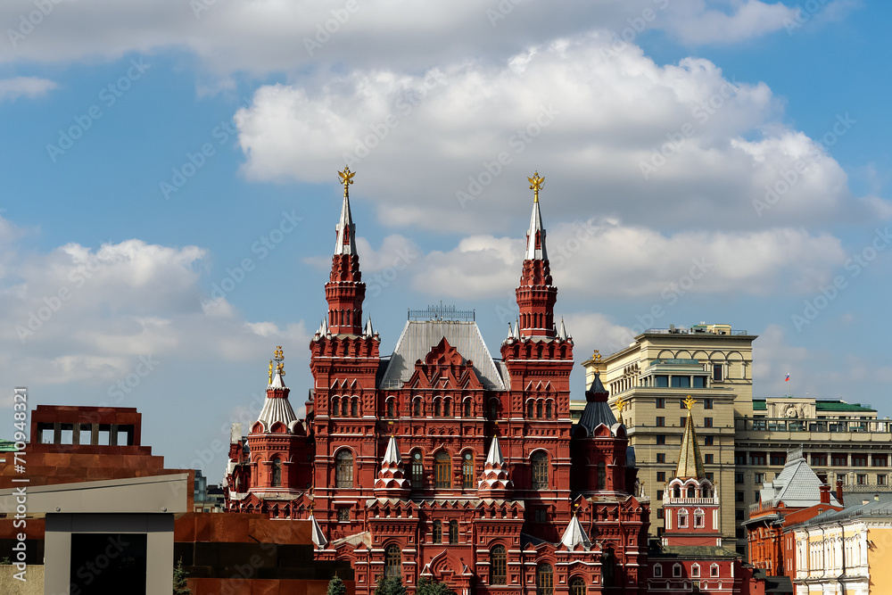 View of the State Historical Museum from the Red Square.