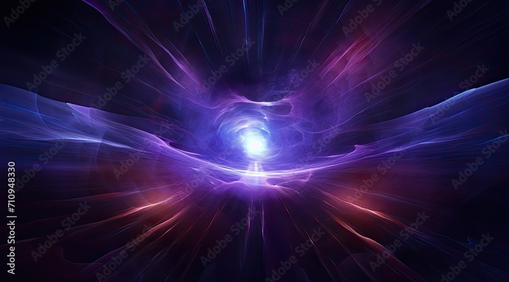 Galactic Core Burst in Violet Galactic Core Burst in Violet