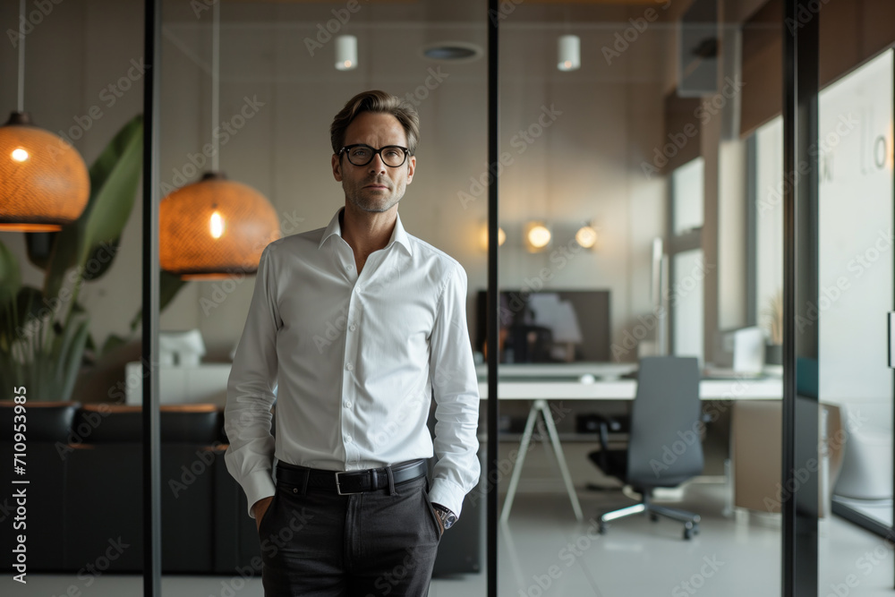 CEO in a stylish modern office CEO in a stylish modern office