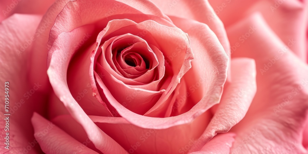 pink rose bud close-up Generative AI - obrazy, fototapety, plakaty 
