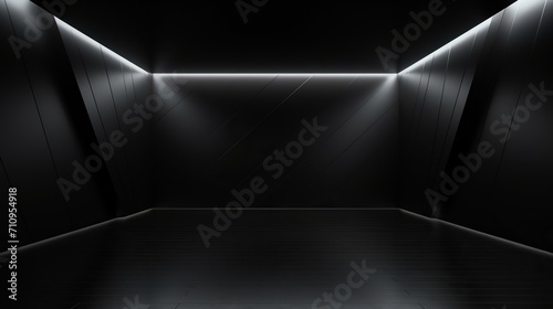 A room that is dark and has a light background photo