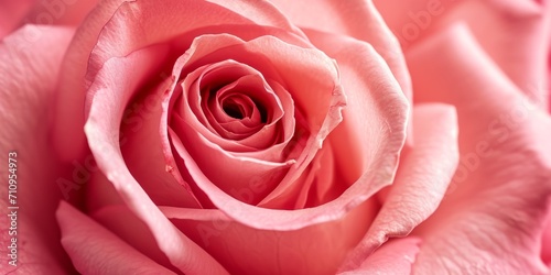 pink rose bud close-up Generative AI