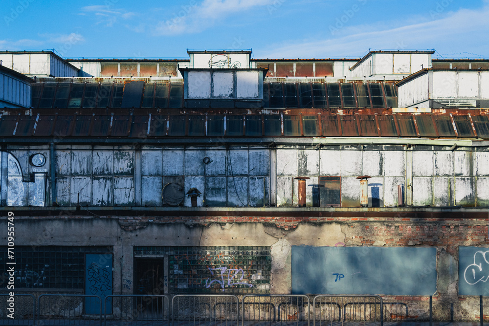 Old abandoned factory in the city Old abandoned factory in the city
