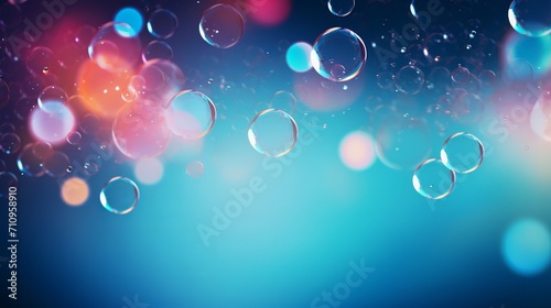 The abstract bubbles can be copied by using a space frame photo