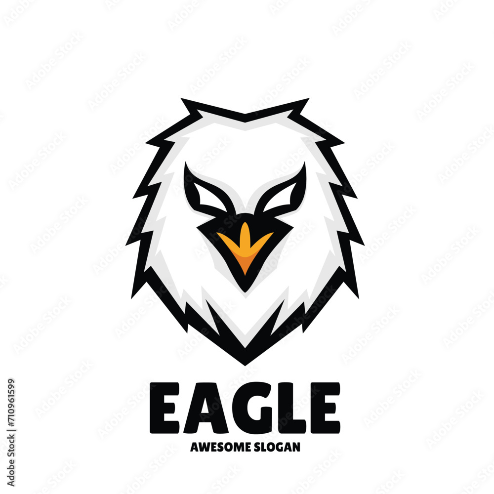 eagle mascot logo esports illustration 