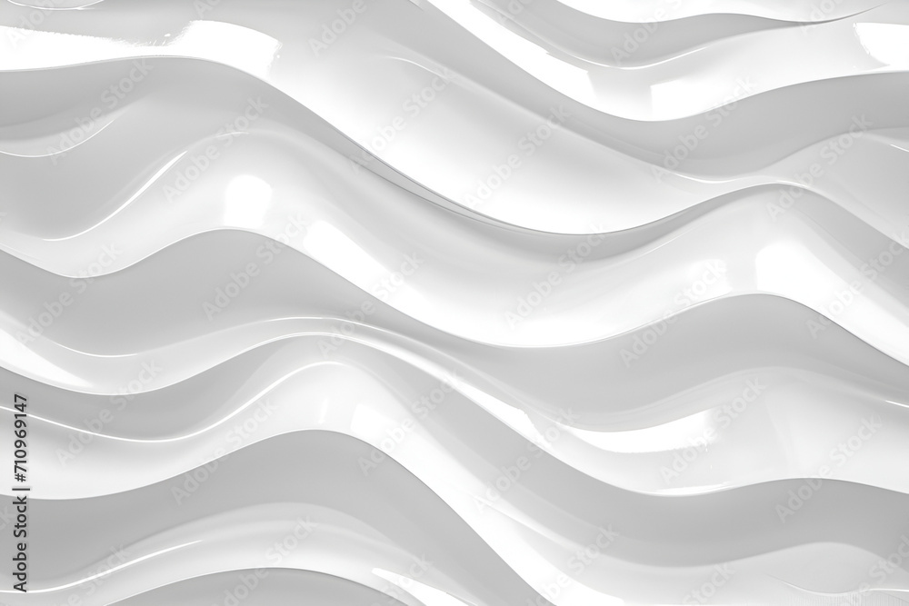 Fototapeta premium abstract white wavy background, seamless pattern, tile