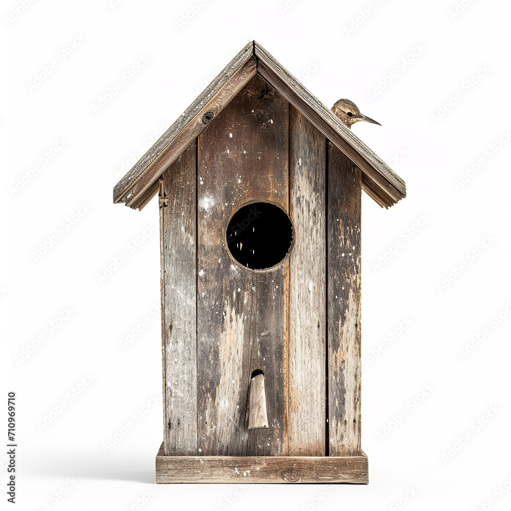Birdhouse isolated on a white background
