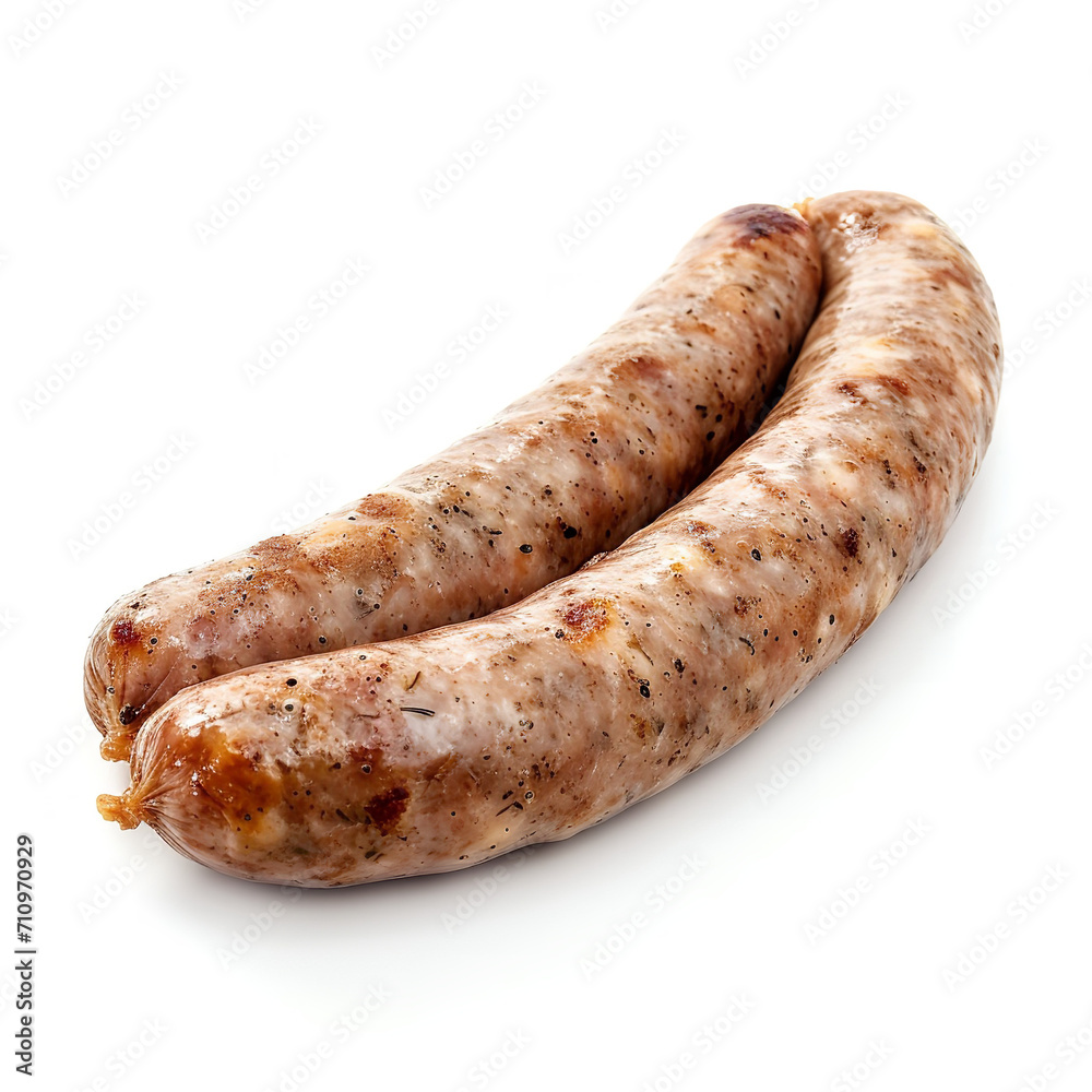 Sausage isolated on a white background Sausage isolated on a white background