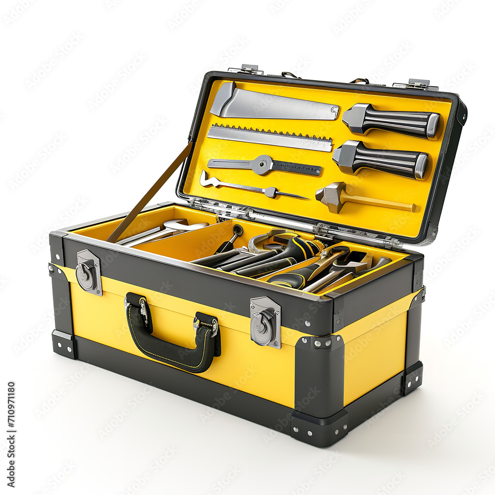 Toolbox isolated on a white background Toolbox isolated on a white background