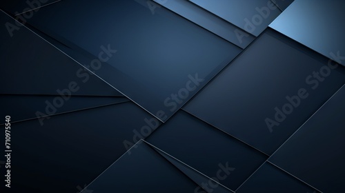 Minimalistic Navy Blue Geometric Abstract Background AI Generated