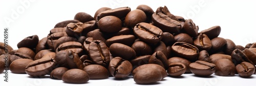 Close-up of a pile of coffee beans