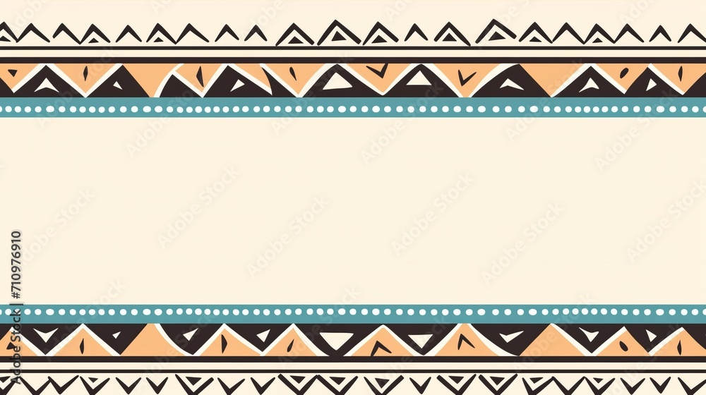 A frame that resembles a doodle features a simple tribal pattern. A frame that resembles a doodle features a simple tribal pattern.