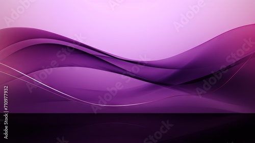 Abstract Purple Violet Banner with Shiny Lines AI Generated