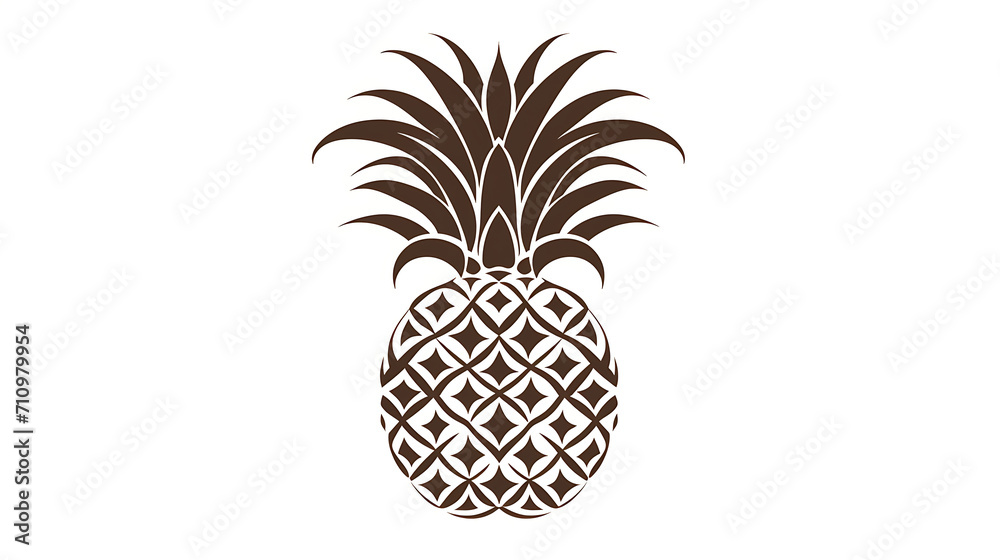 Obraz premium Elegant Art Deco Pineapple