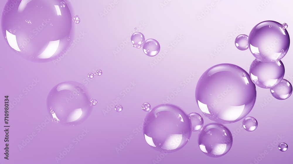 On a purple background, i am painting purple bubbles in a minimal style.