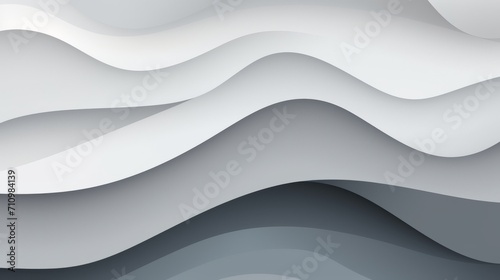 Minimalistic Clean Wallpaper with White and Grey Different Shapes AI Generated