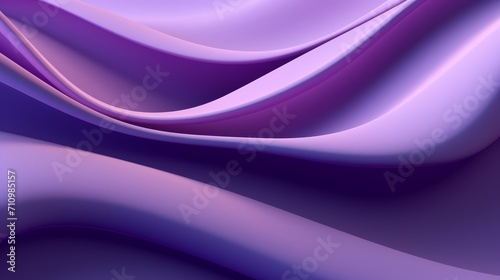 Minimalistic Clean Wavy Violet Metallic 3D Background Wallpaper AI Generated