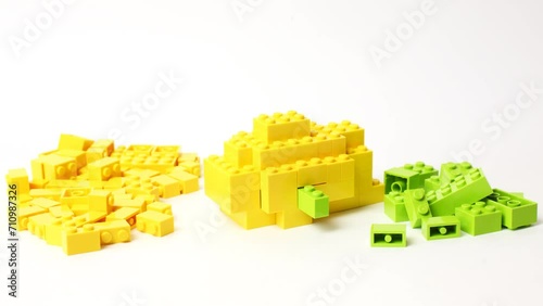 There are blocks have different constructions add up. photo