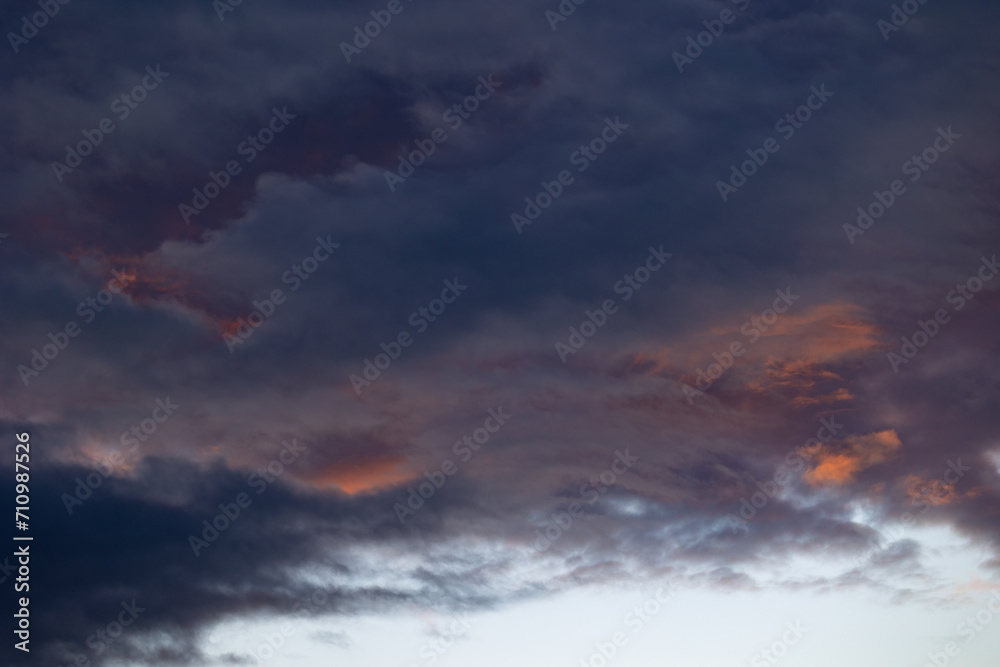 Obraz premium Different clouds after the storm with multiple colors and textures!