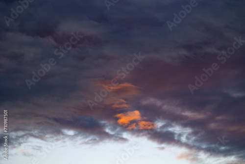 Different clouds after the storm with multiple colors and textures!