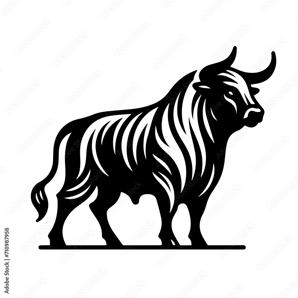 Fototapeta premium Bull Vector Logo Art