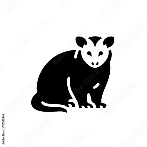 Fototapeta Naklejka Na Ścianę i Meble -  Opossum Vector Logo Art