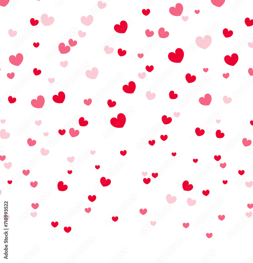 Red Hearts Falling. Valentine’s day Background. Red Hearts Falling. Valentine’s day Background.