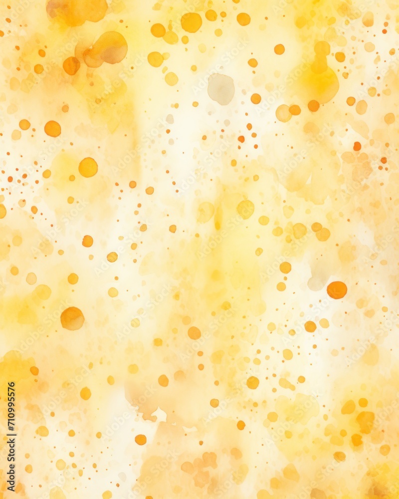 Yellow soft pastel paper background with watercolor stains and spots, vintage, retro aquarelle art