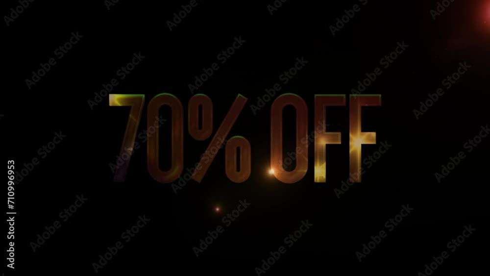 70% OFF Letter Logo Videos Company Offer Promotion 70% OFF Letter Logo Videos Company Offer Promotion