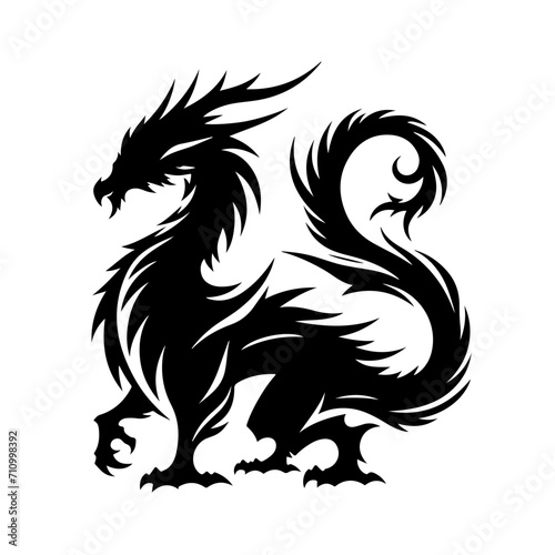 Dragon of the Deep Vector Logo Art