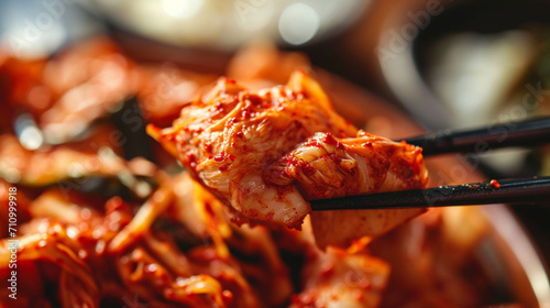 Kimchi Stew at Bonchon in Bangkok. Generative Ai photo