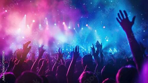 People At Music Concert HD Background photo