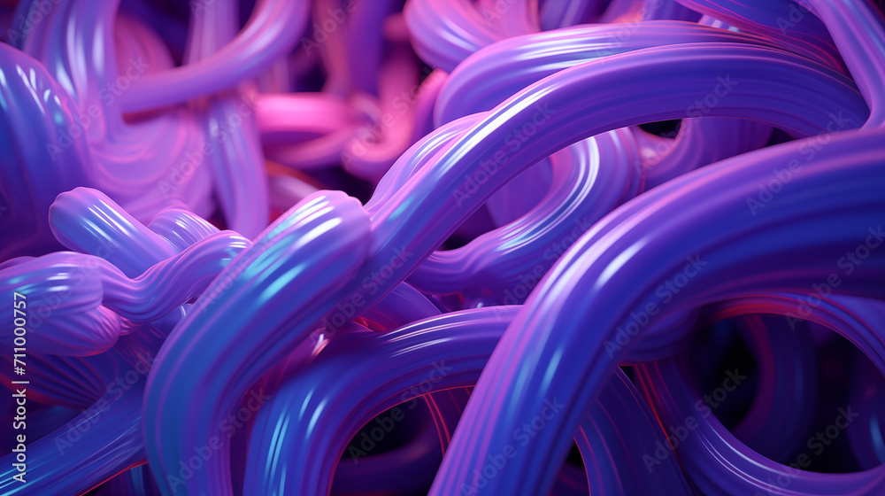 Violet Fluidity Abstract