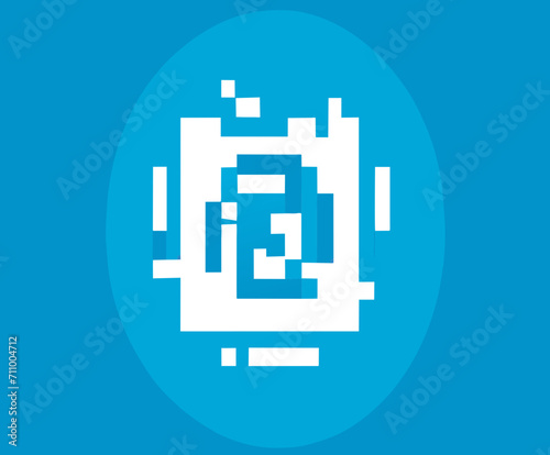 A QR code linking to marketing content vektor illustation