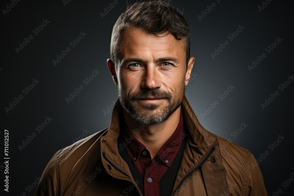 Man fashion model isolated adult male portrait guy caucasian looking face person