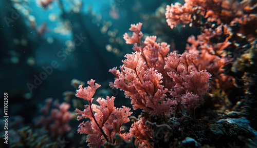 Beautiful coral reef in the sea. Underwater world