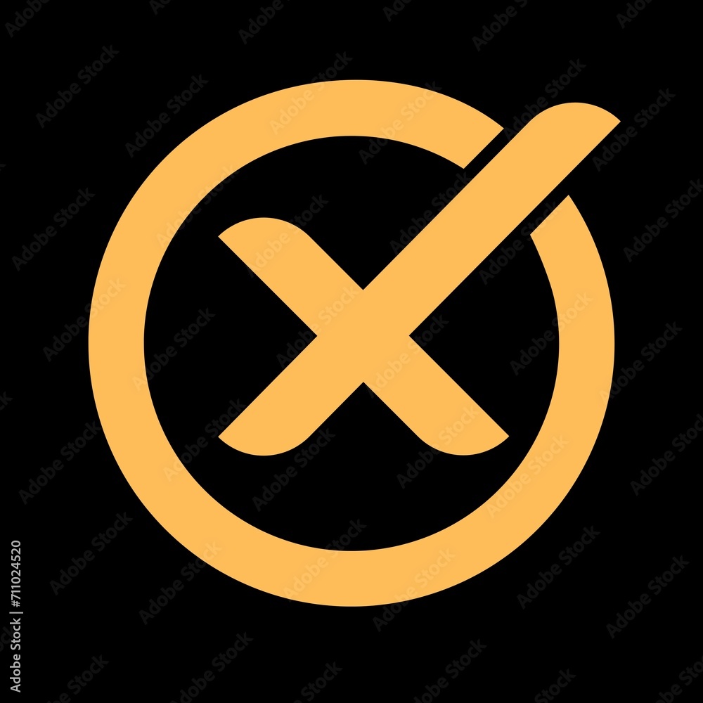 Obraz premium cross mark