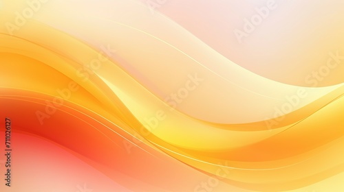 Abstract Yellow and Red Wave Background. Color gradient ombre. Wavy blurry lines background.