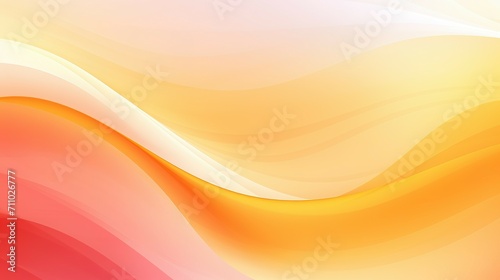 Abstract Yellow and Red Wave Background. Color gradient ombre. Wavy blurry lines background.