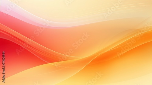 Abstract Yellow and Red Wave Background. Color gradient ombre. Wavy blurry lines background.