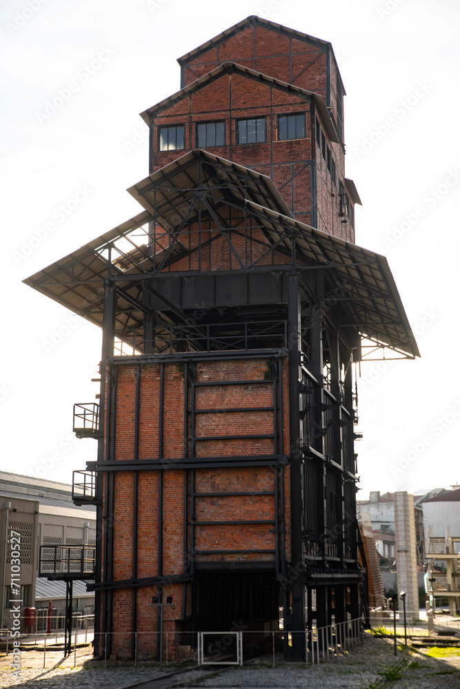 One of the historical buildings in Istanbul, the gas plant building that produces gas from coal, located in the Kadıköy district, made of brick and steel. One of the historical buildings in Istanbul, the gas plant building that produces gas from coal, located in the Kadıköy district, made of brick and steel.