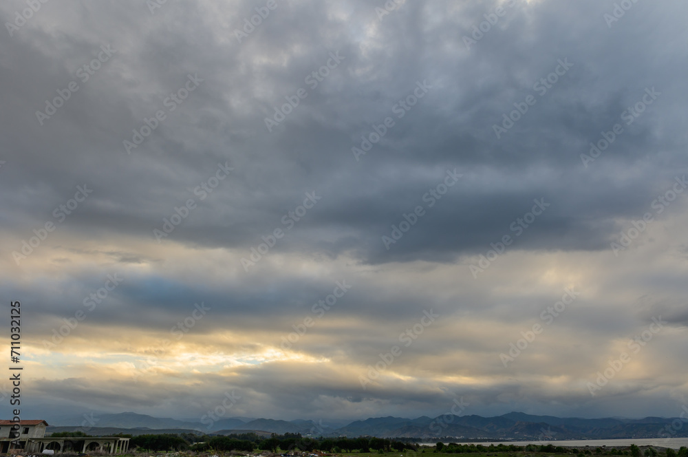 blue sky and clouds over the Mediterranean sea 11