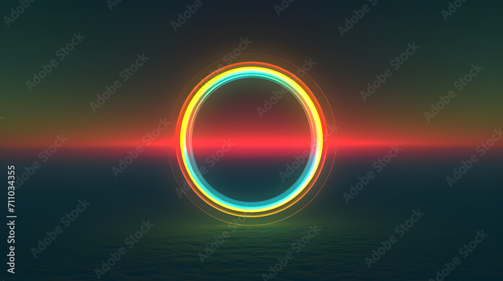 The vibrant circle emanated a striking blend of red and blue, evoking a sense of whimsy and playfulness through its colorful display The vibrant circle emanated a striking blend of red and blue, evoking a sense of whimsy and playfulness through its colorful display