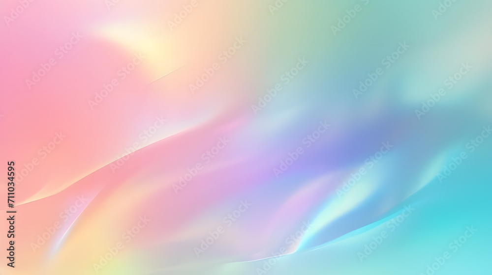 An ethereal blend of vibrant hues and soft pastels, evoking a dreamy landscape of blooming flowers and swirling waves in a mesmerizing abstract blur