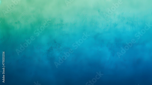 An ethereal fog blankets the serene landscape, painted in a soothing gradient of aqua, turquoise, and teal, evoking a sense of tranquility and connection to nature