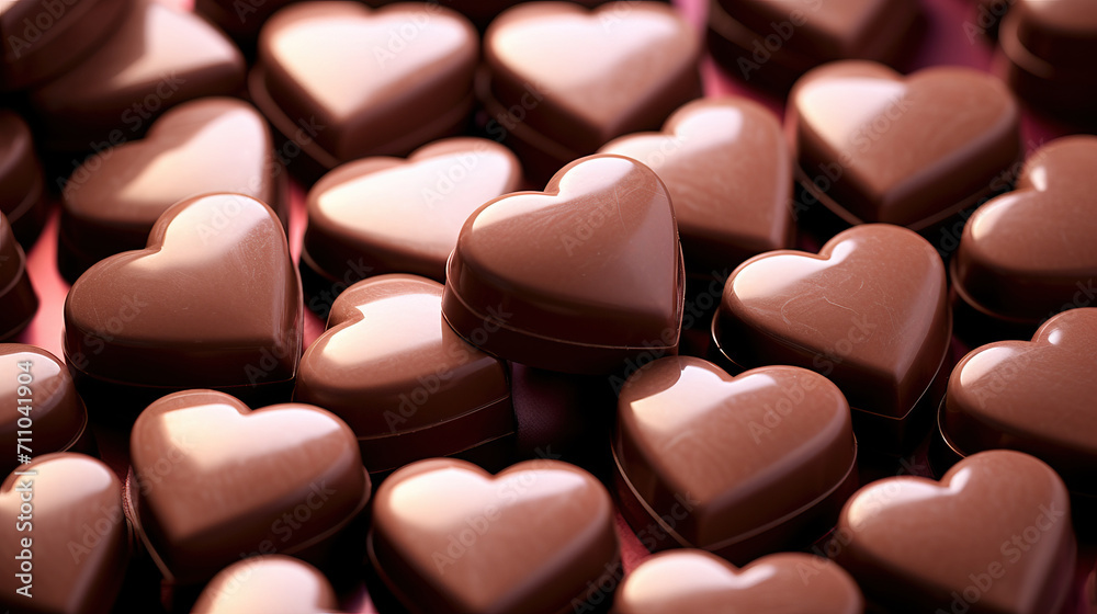 heart shaped chocolates, A close up of chocolate hearts on a table, Heart shaped chocolate candies background. Sweets background. Top view. heart shaped chocolates, A close up of chocolate hearts on a table, Heart shaped chocolate candies background. Sweets background. Top view.