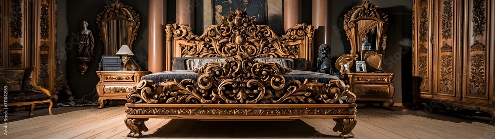 Elevating Bedrooms The Artistry of Deep Carving in Bed Furniture Design