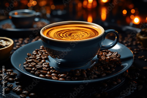  coffee as a beverage cup of coffee  energy  arabica beloved beverage rich and aromatic experience warmth of a morning ritual well-brewed tasty beautiful copy space banner background poster.